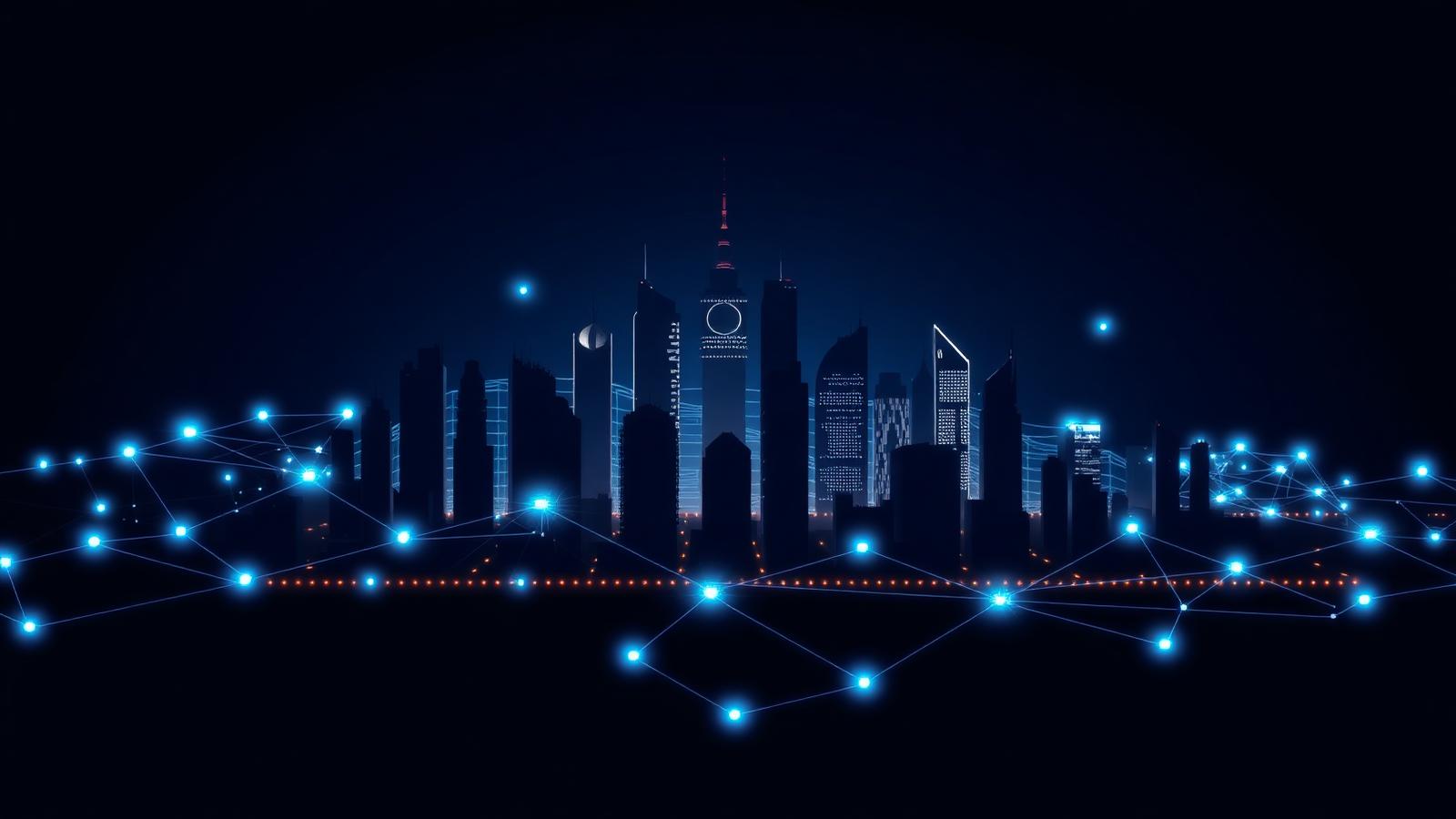 Smart city network visualization